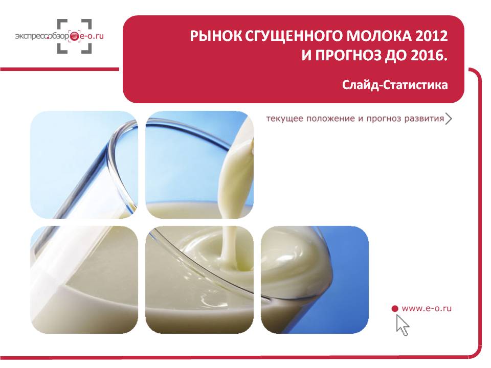 Рынок сгущенного молока 2012 и прогноз на 2013-2016